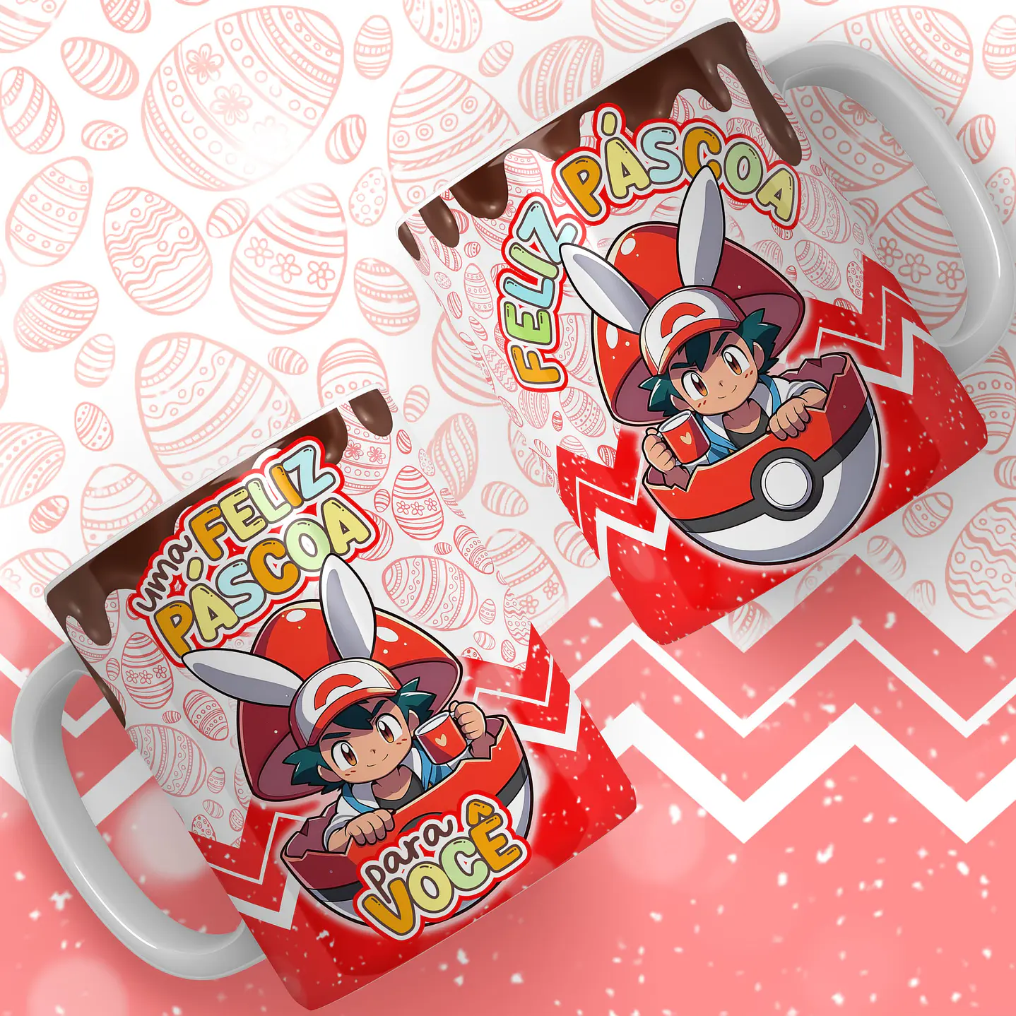 15 Artes Canecas Pokémon Páscoa 6