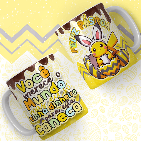15 Artes Canecas Pokémon Páscoa
