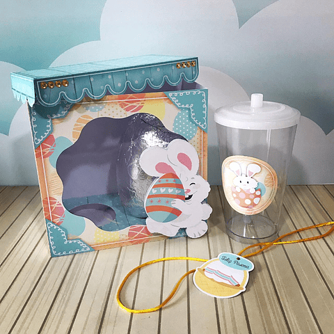 Arquivo de corte Caixa Páscoa Ovo e Copo Twister Unisex