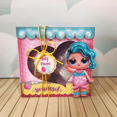 Arquivo de corte Caixa Ovo e Copo Twister LOL Surprise - Páscoa