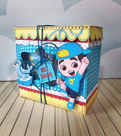 Arquivo de corte Caixa Ovo e Copo Twister Luccas Neto - Páscoa