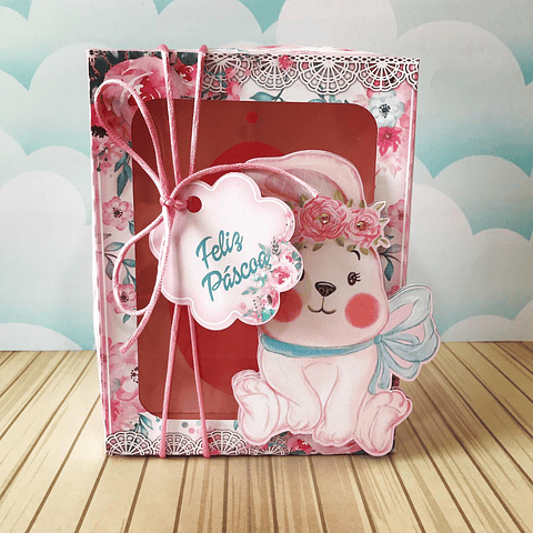 Arquivo de Corte Caixa Ovo Páscoa Rosa