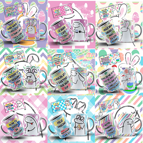 10 Artes Canecas Flork Páscoa