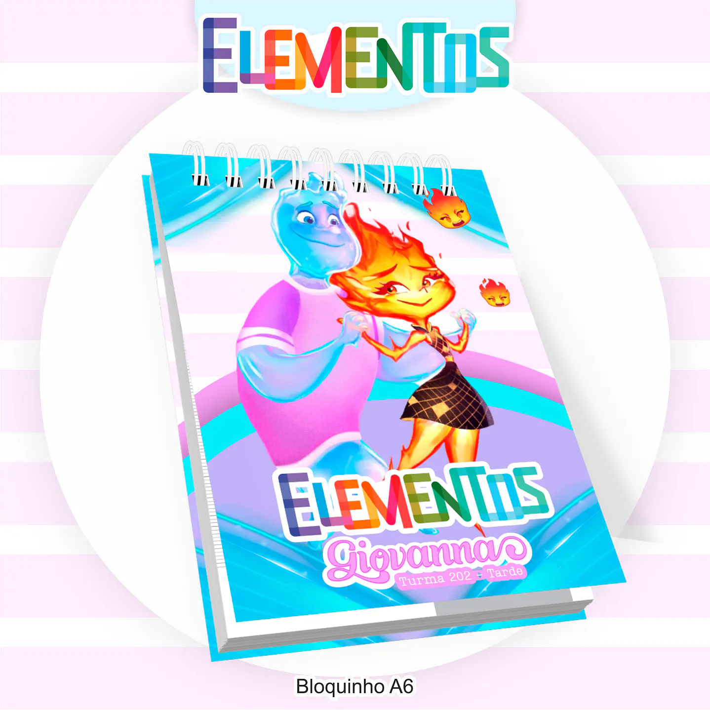 Kit Digital Encadernação Elementos - Volta às Aulas  4