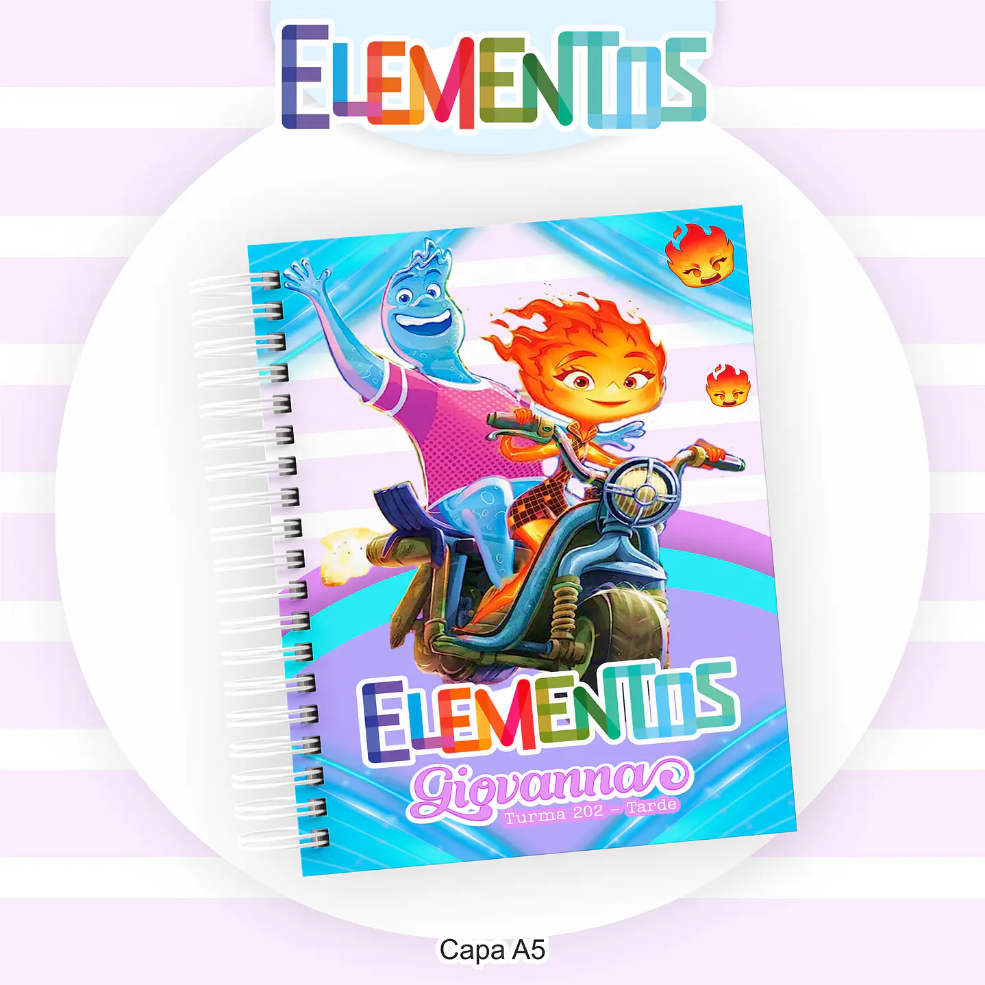 Kit Digital Encadernação Elementos - Volta às Aulas  5