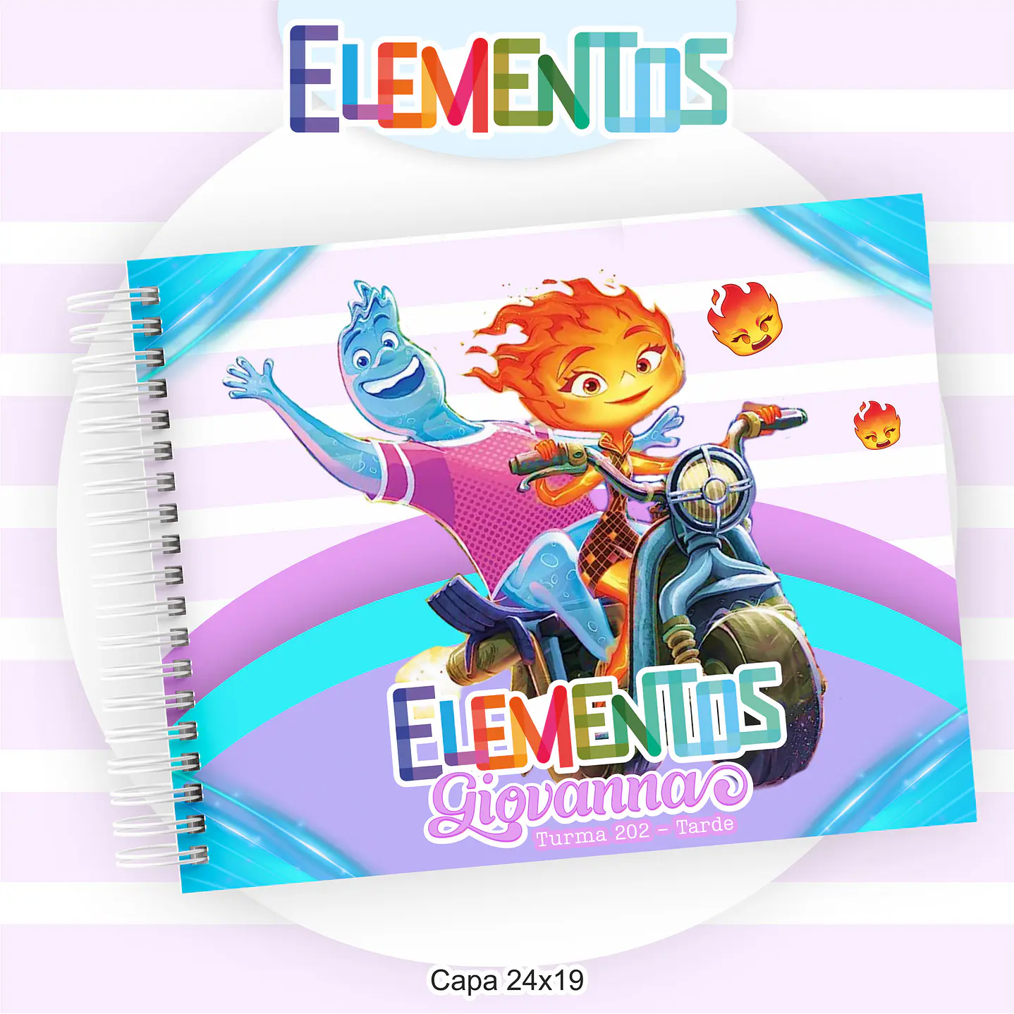 Kit Digital Encadernação Elementos - Volta às Aulas  7