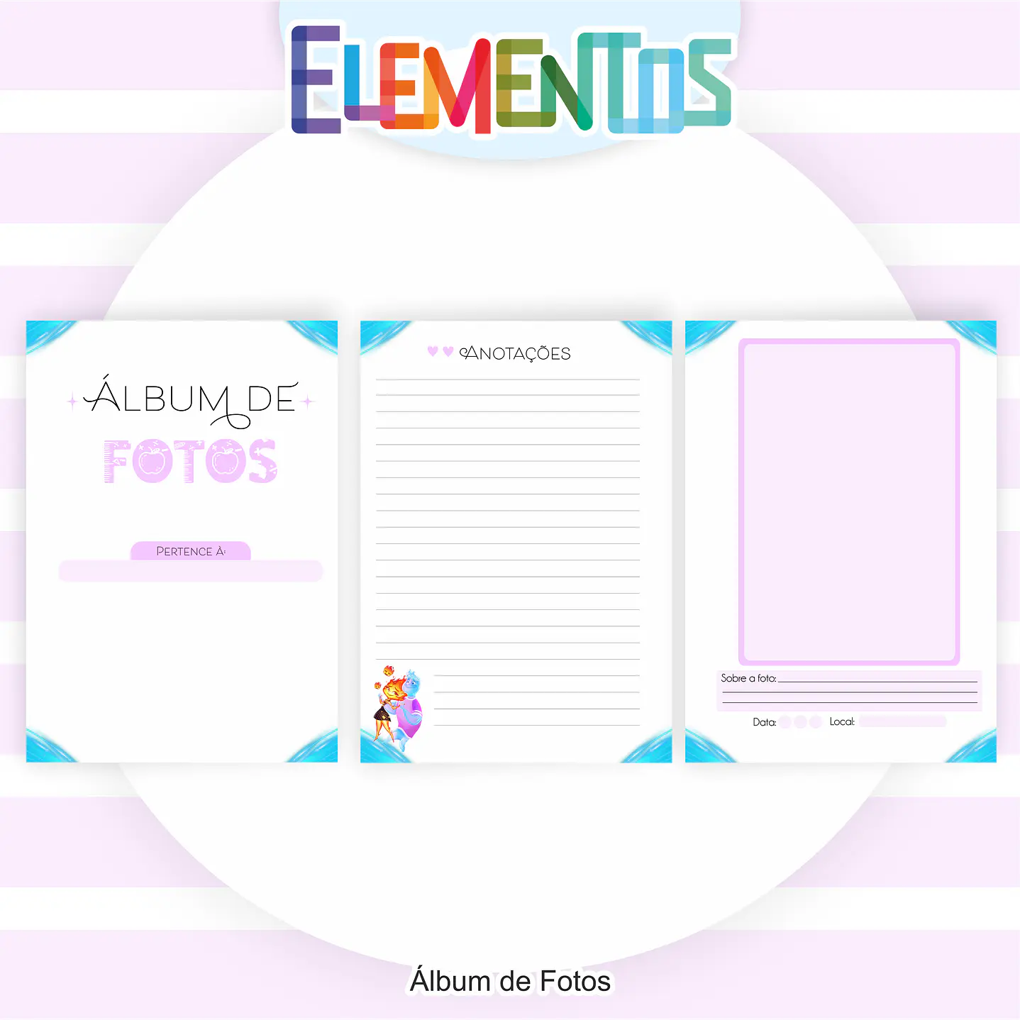 Kit Digital Encadernação Elementos - Volta às Aulas  10
