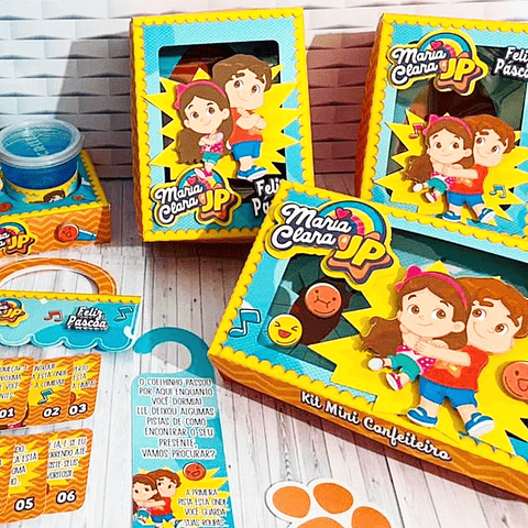 Arquivo de Corte Páscoa Maria Clara e JP 