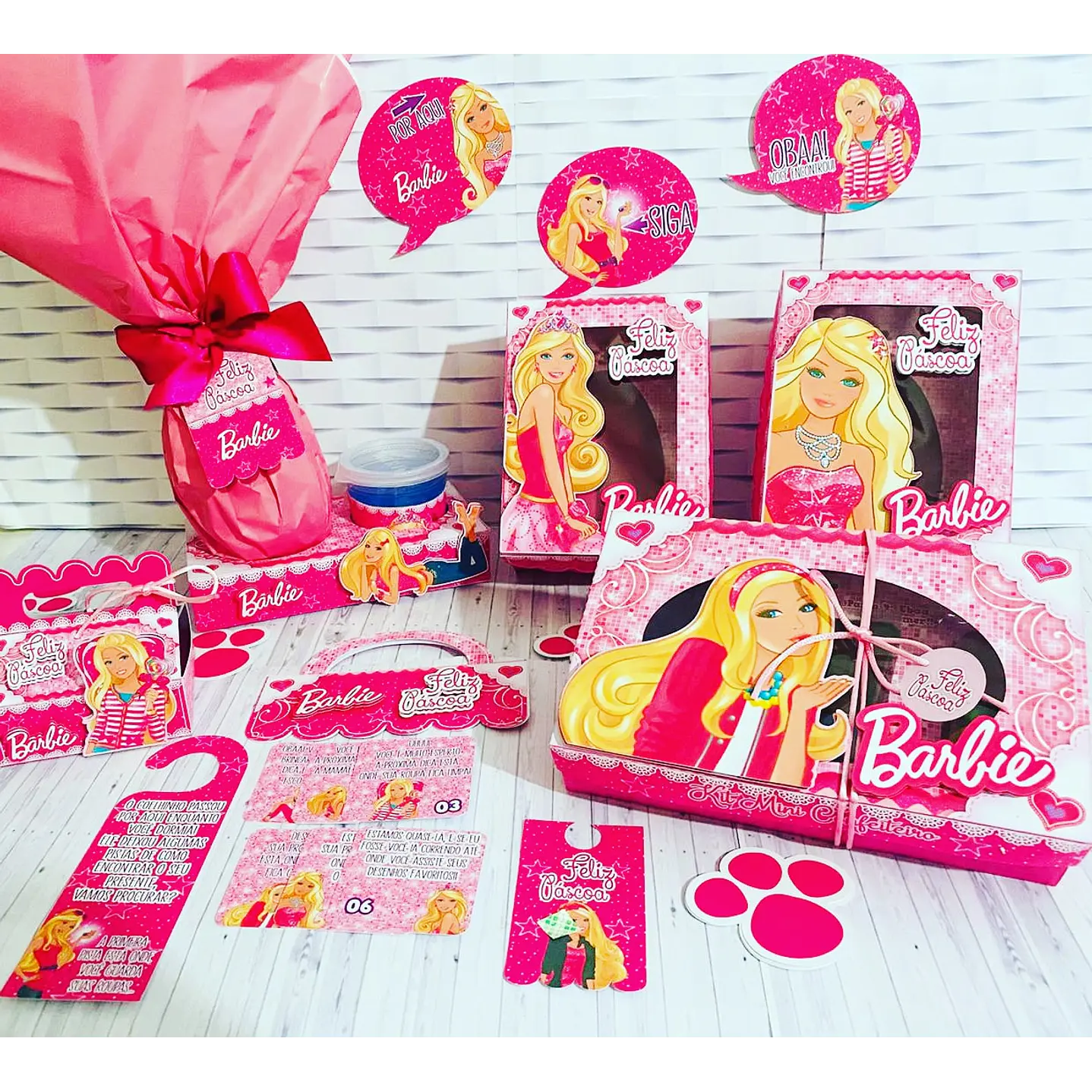 Arquivo de Corte Páscoa Barbie Completo 1