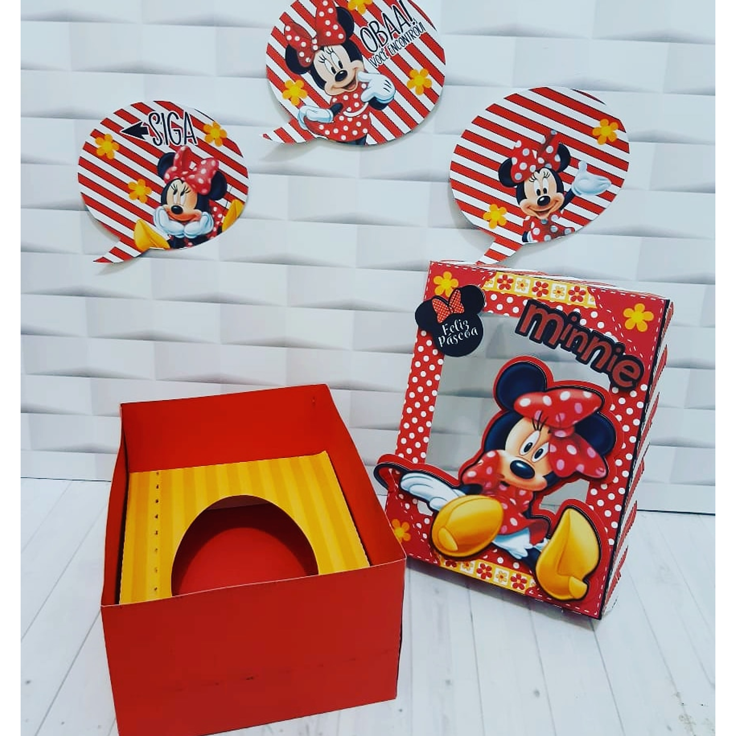 Arquivo de Corte Páscoa Minnie Vermelha 3