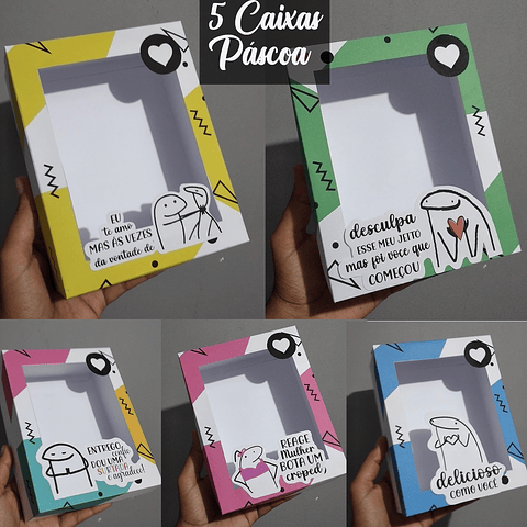 Arquivo de corte  Flork Páscoa Caixa Ovo de Colher PDF