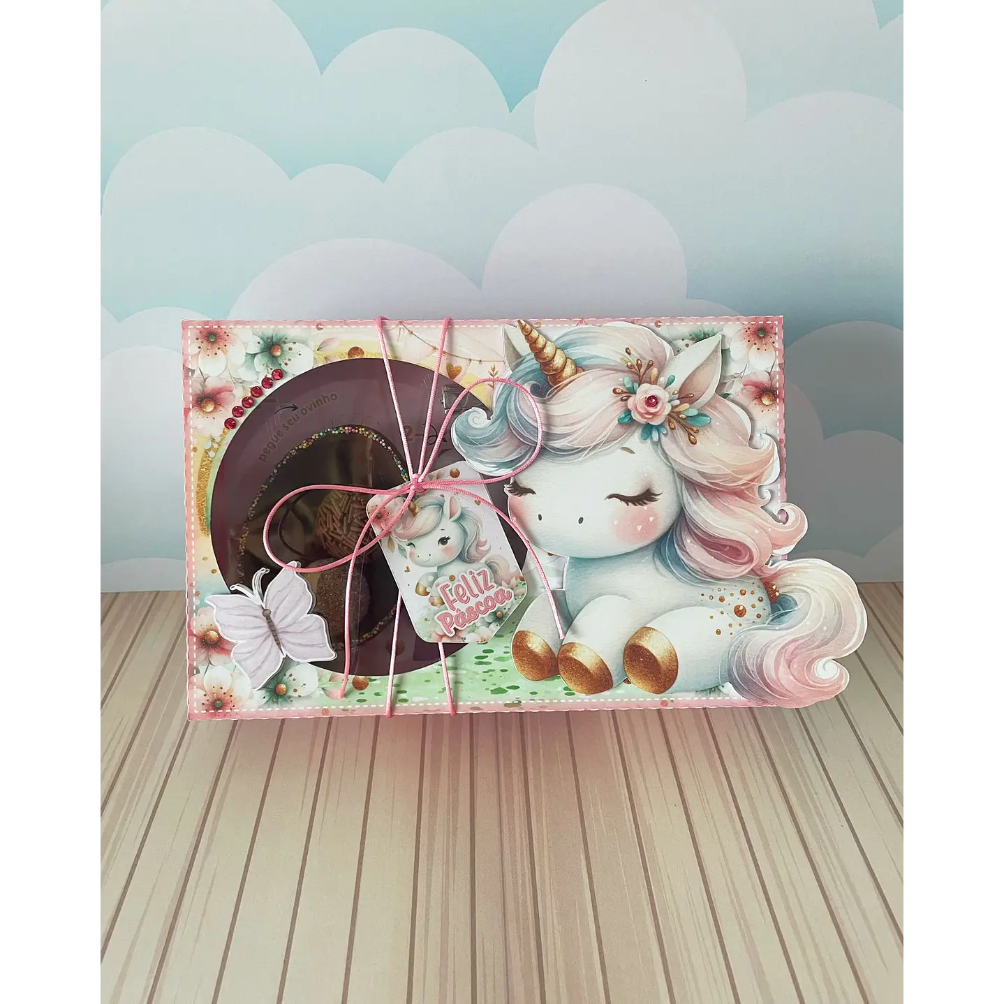  Arquivo de Corte Mini Confeiteiro Unicórnio - Páscoa 2