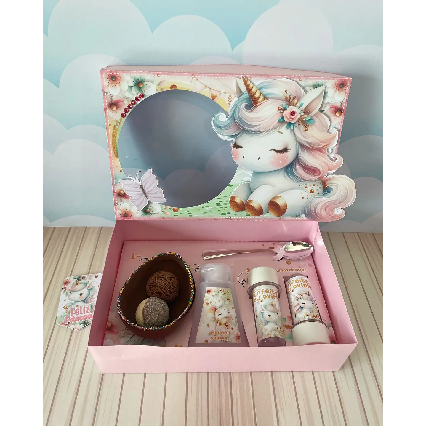  Arquivo de Corte Mini Confeiteiro Unicórnio - Páscoa 3