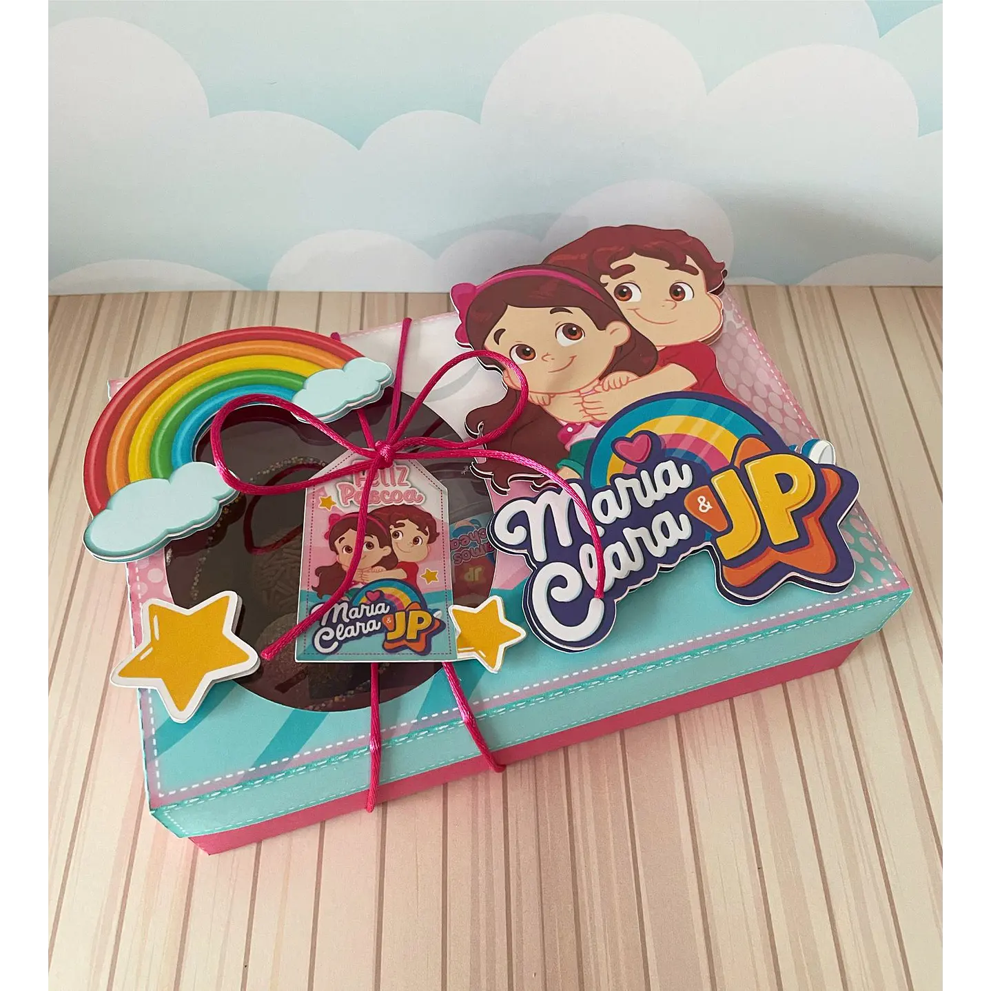 Arquivo de Corte Mini Confeiteiro Maria Clara e JP - Páscoa 3