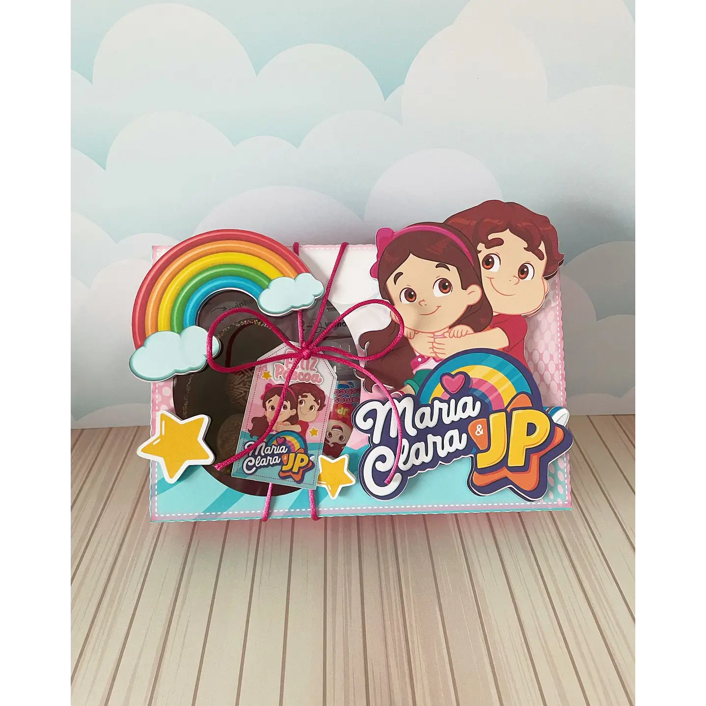 Arquivo de Corte Mini Confeiteiro Maria Clara e JP - Páscoa 4