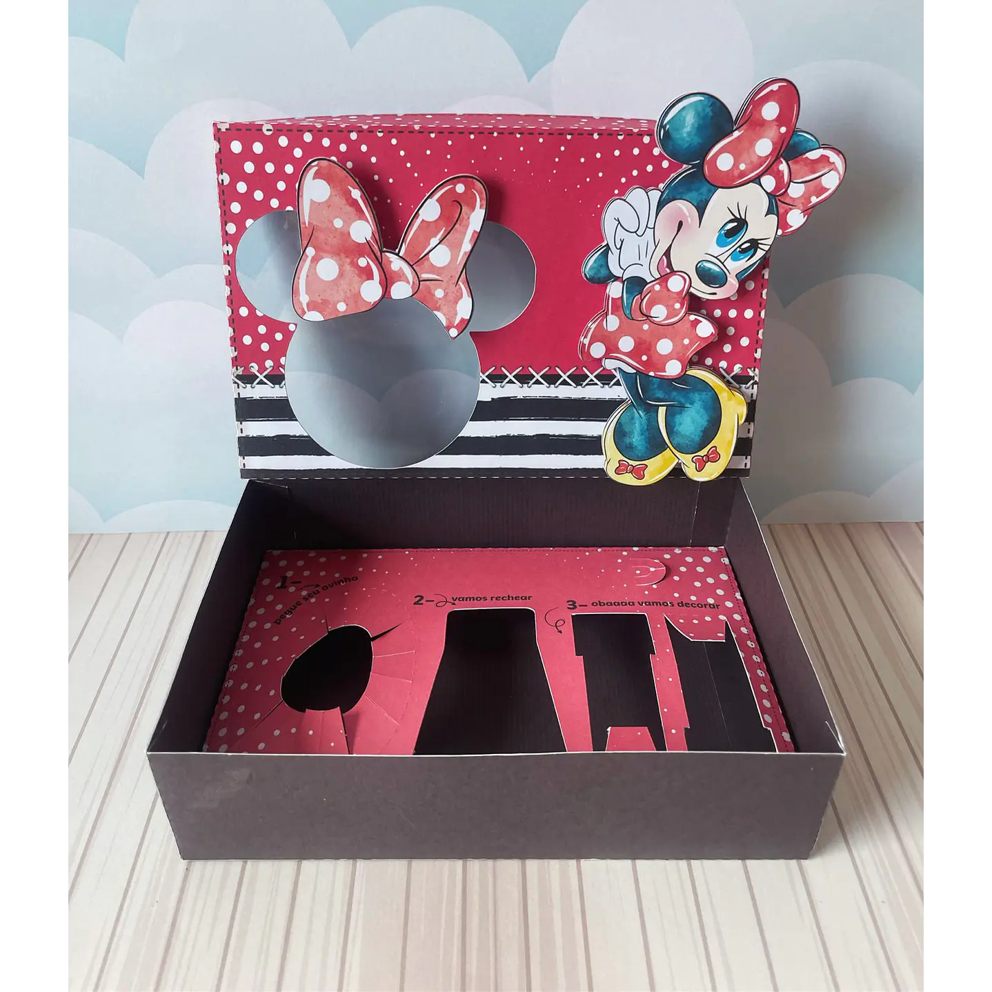 Arquivo de Corte Mini Confeiteiro Minnie Vermelha 5