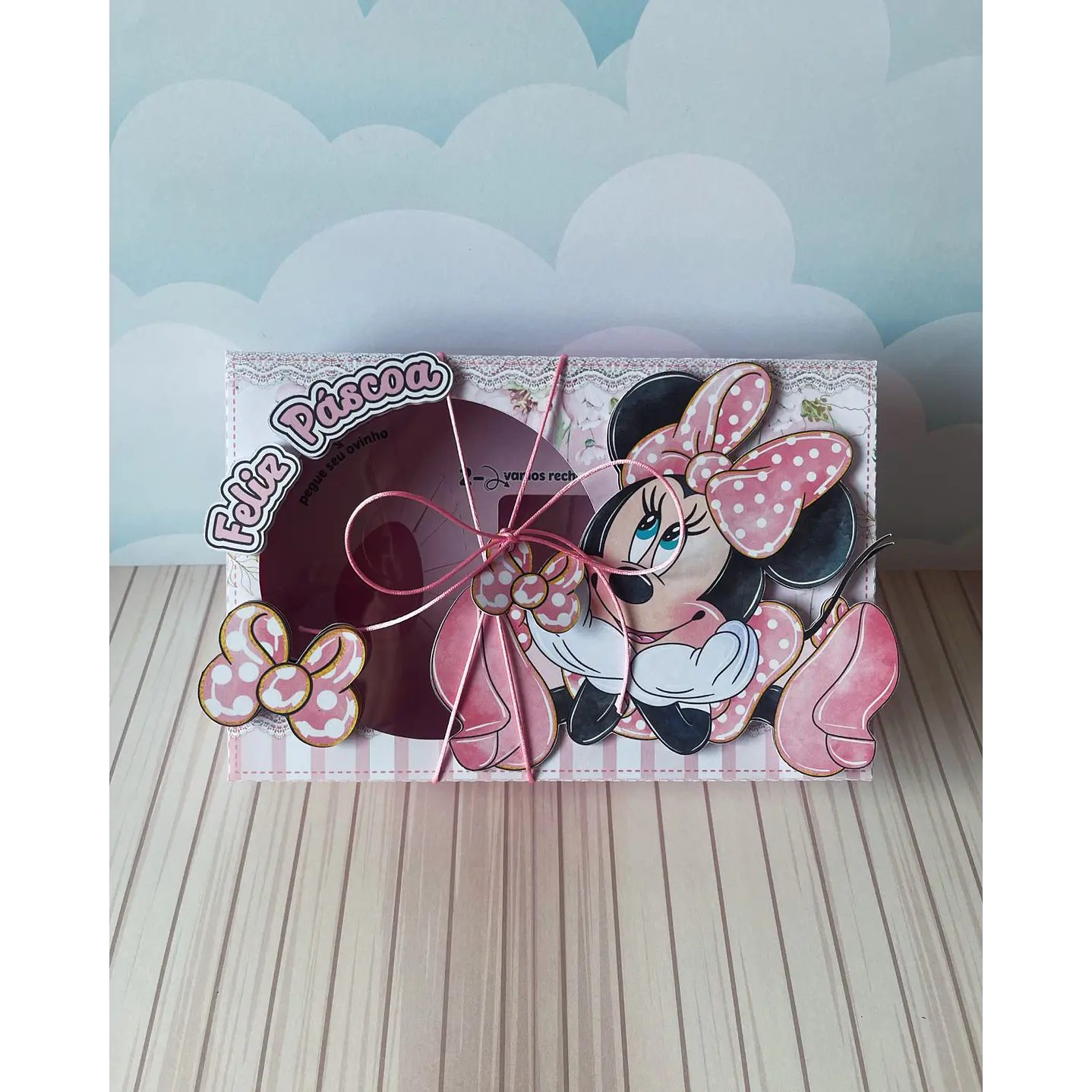  Arquivo de Corte Mini Confeiteiro Minnie Rosa - Páscoa 2