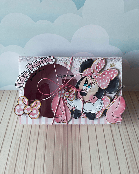  Arquivo de Corte Mini Confeiteiro Minnie Rosa - Páscoa