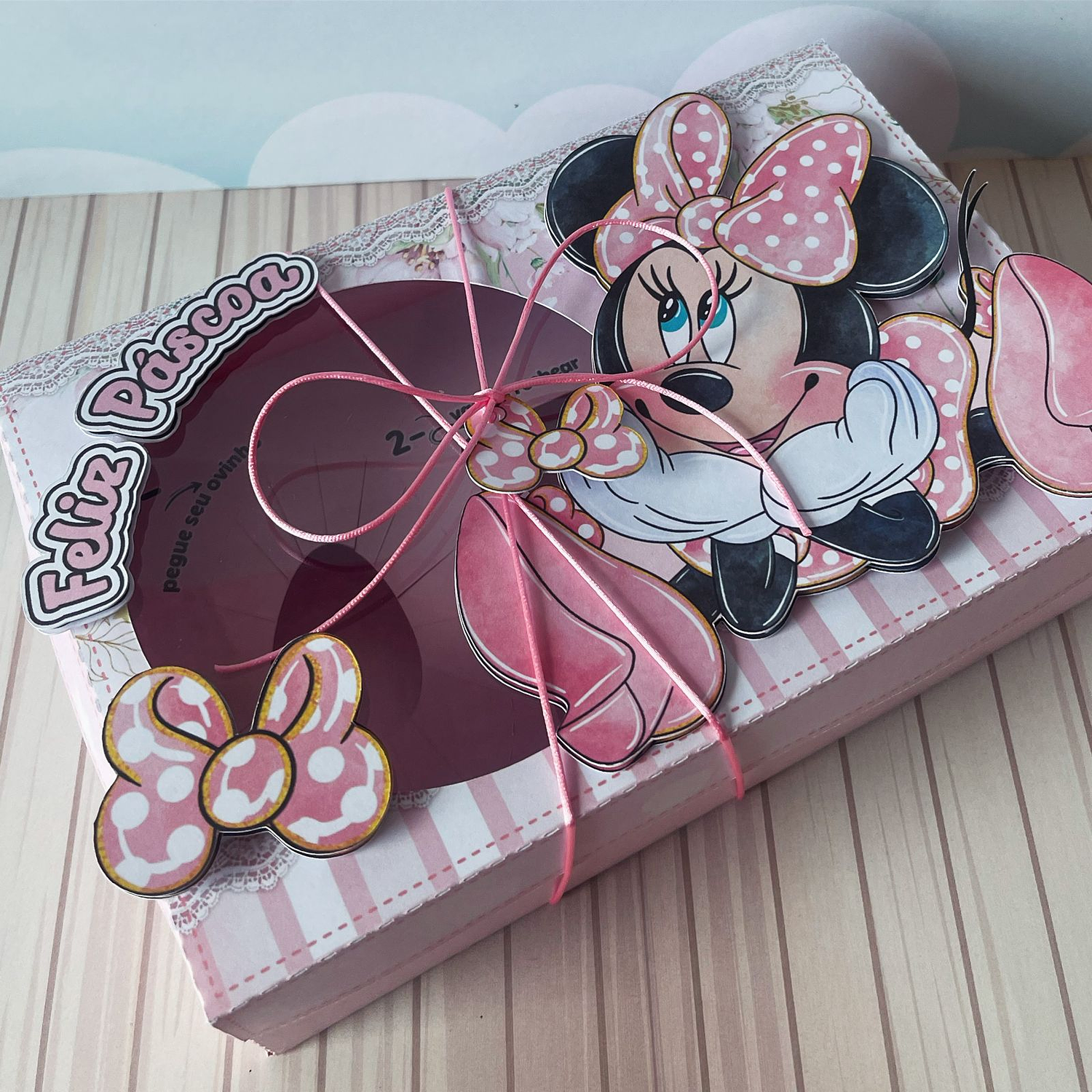  Arquivo de Corte Mini Confeiteiro Minnie Rosa - Páscoa 4