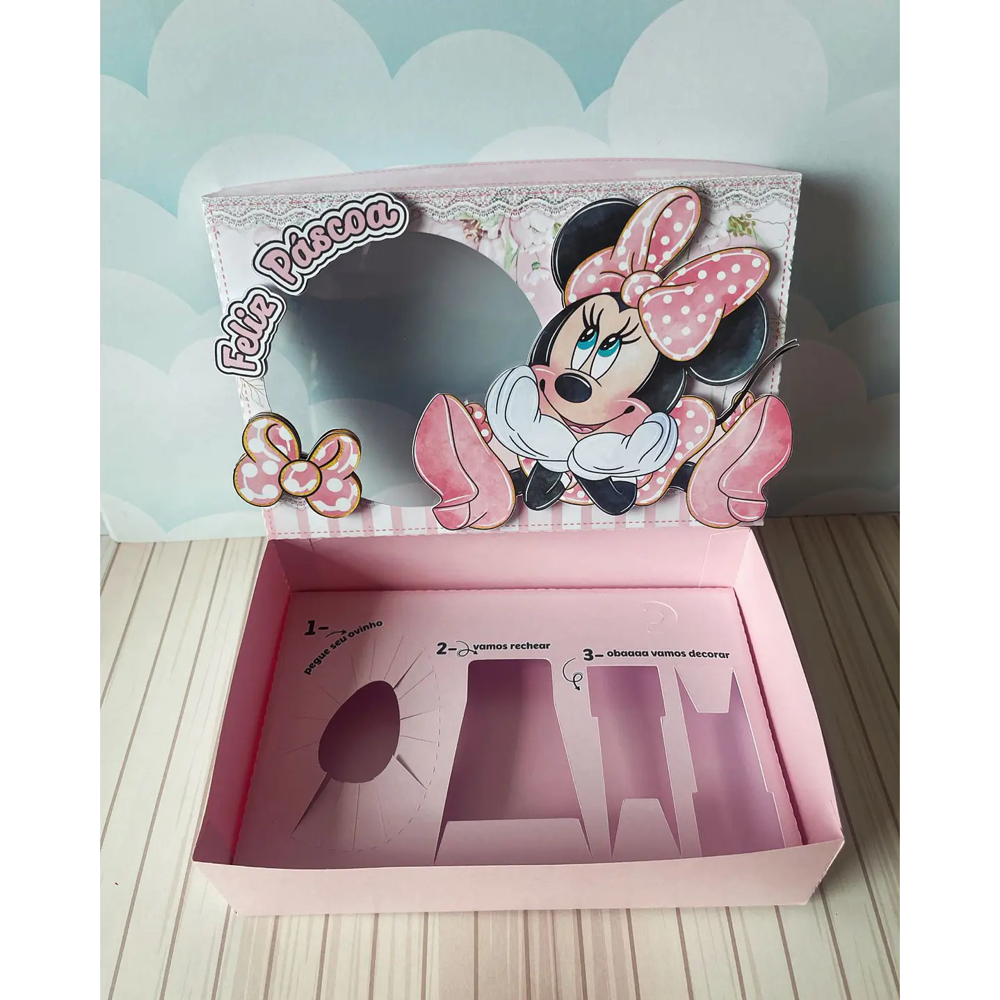  Arquivo de Corte Mini Confeiteiro Minnie Rosa - Páscoa 5