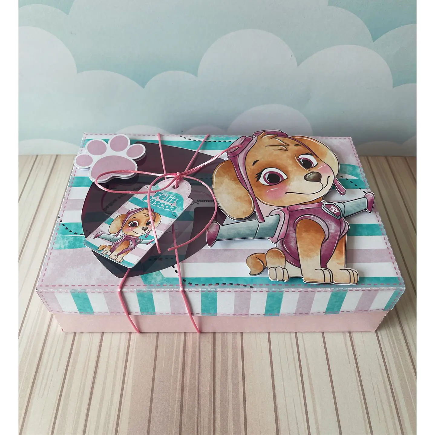  Arquivo de Corte Mini Confeiteiro Skye -Páscoa 3