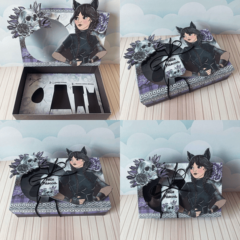 Arquivo de Corte Mini Confeiteiro Wandinha - Páscoa