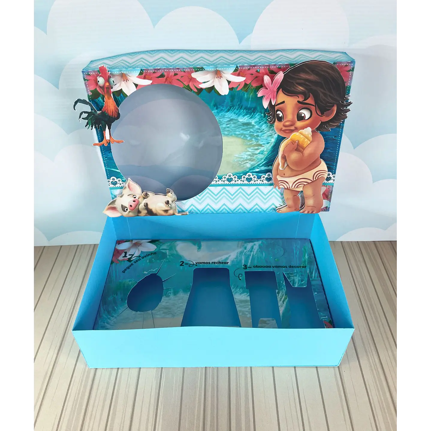 Arquivo de Corte Mini Confeiteiro Moana Baby - Páscoa 2