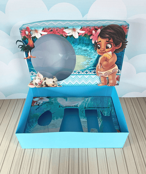 Arquivo de Corte Mini Confeiteiro Moana Baby - Páscoa