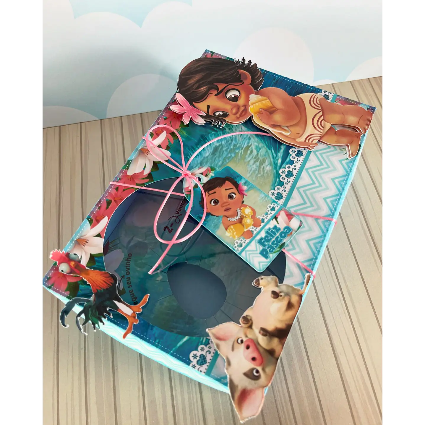 Arquivo de Corte Mini Confeiteiro Moana Baby - Páscoa 3