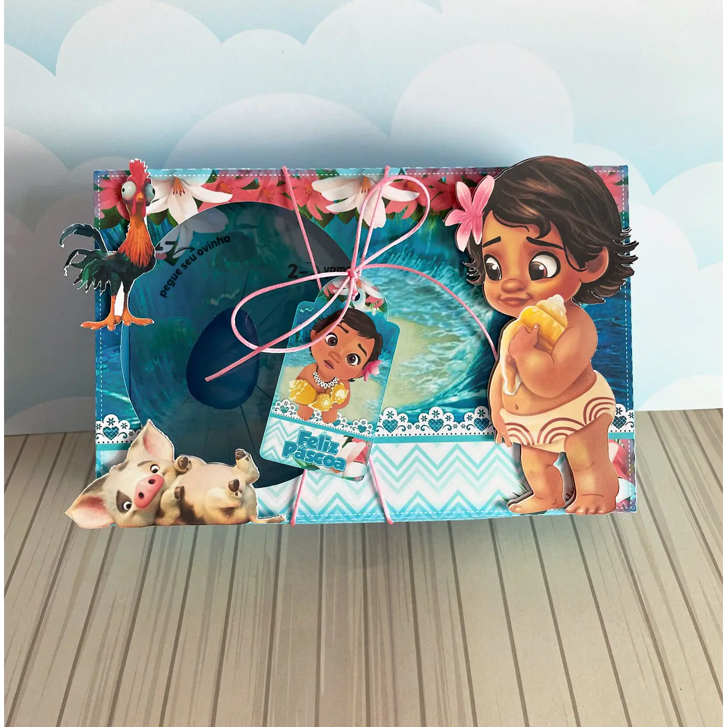 Arquivo de Corte Mini Confeiteiro Moana Baby - Páscoa 5