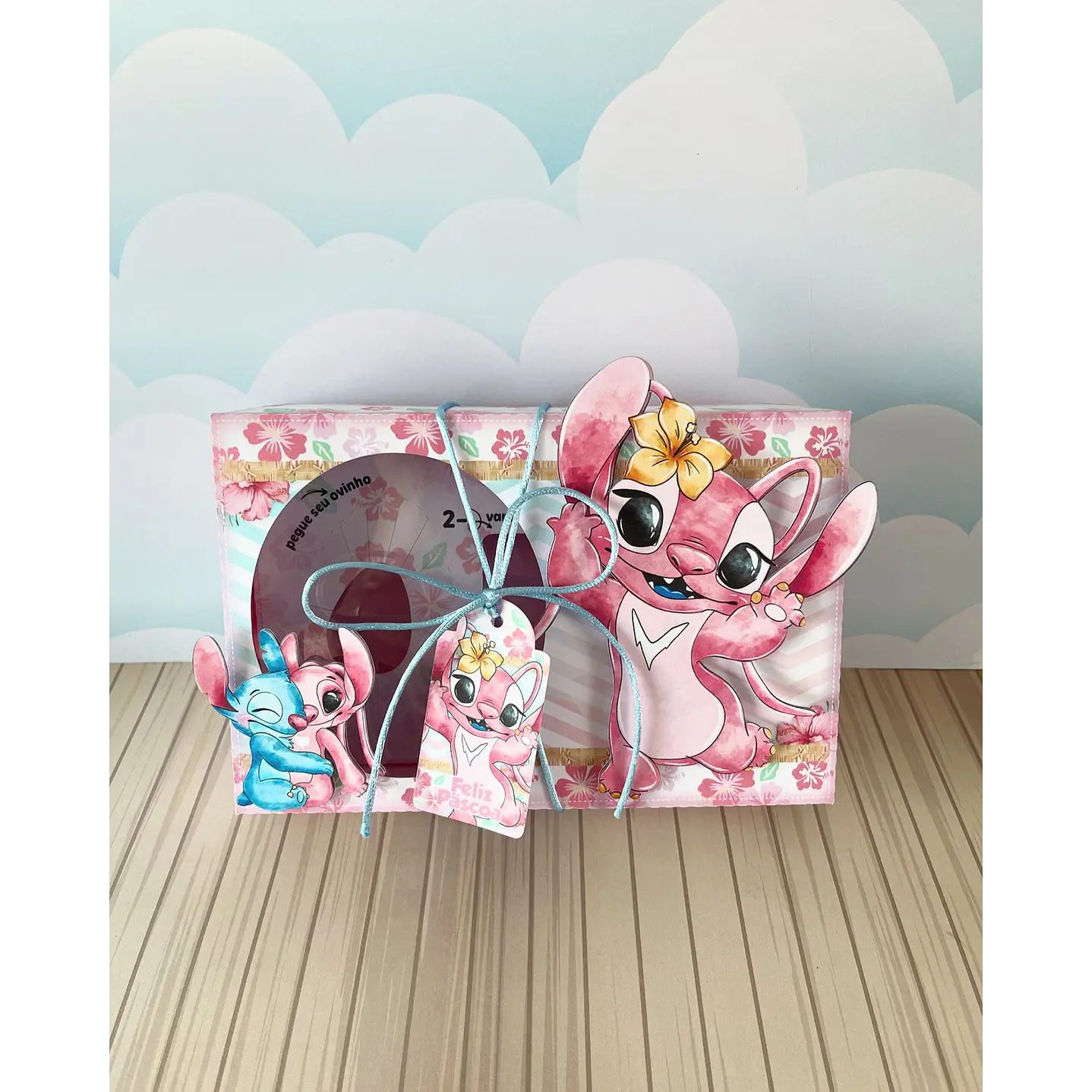 Arquivo de Corte Mini Confeiteiro Stitch e Angel - Páscoa 3