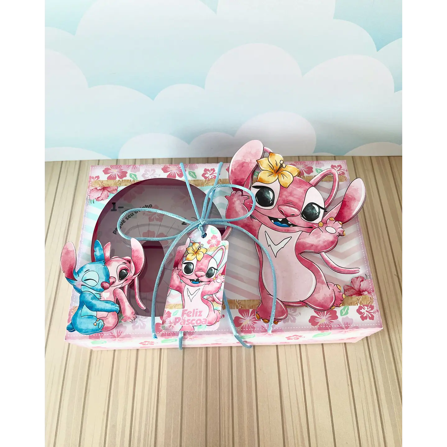 Arquivo de Corte Mini Confeiteiro Stitch e Angel - Páscoa 4