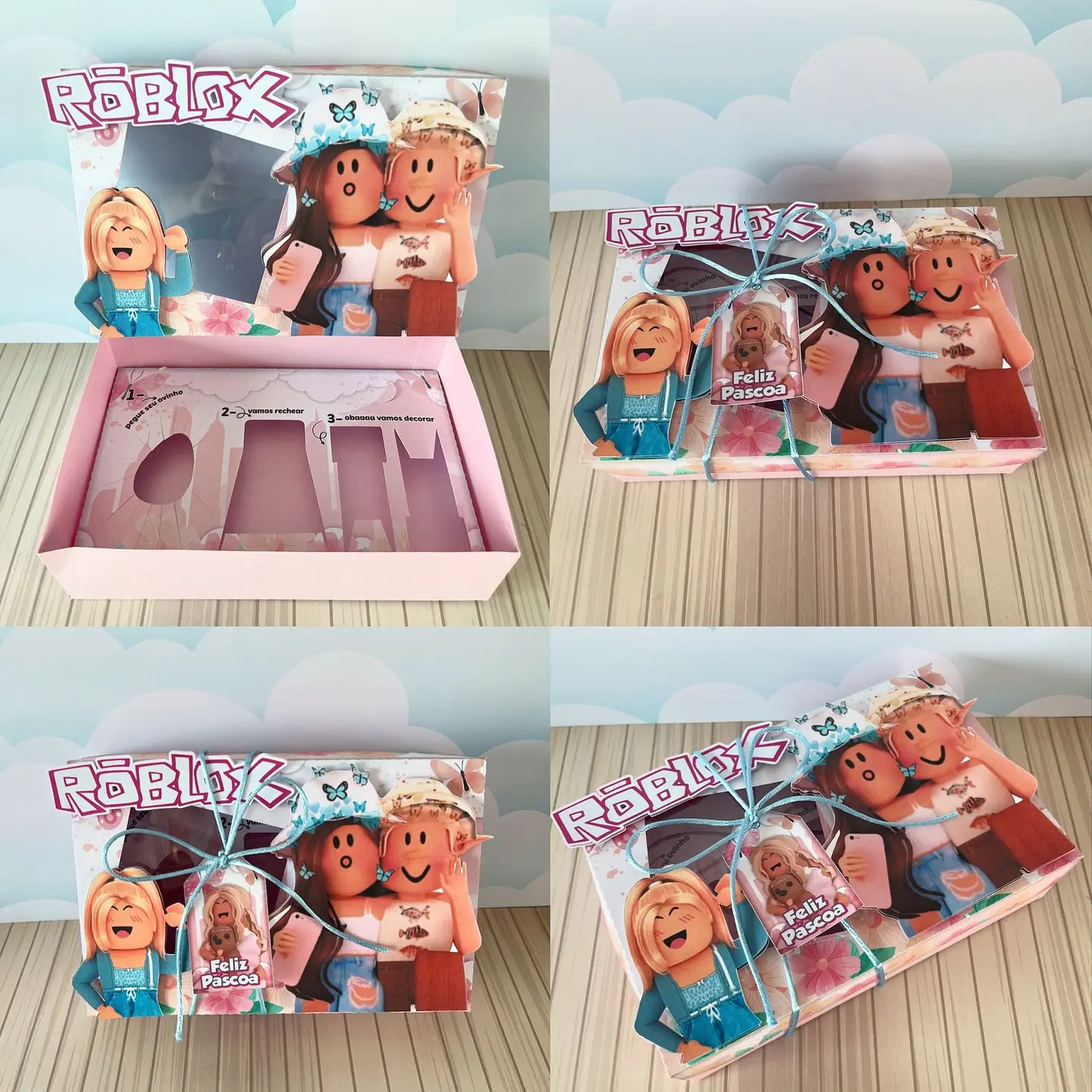  Arquivo de Corte Mini Confeiteiro Roblox - Páscoa 1