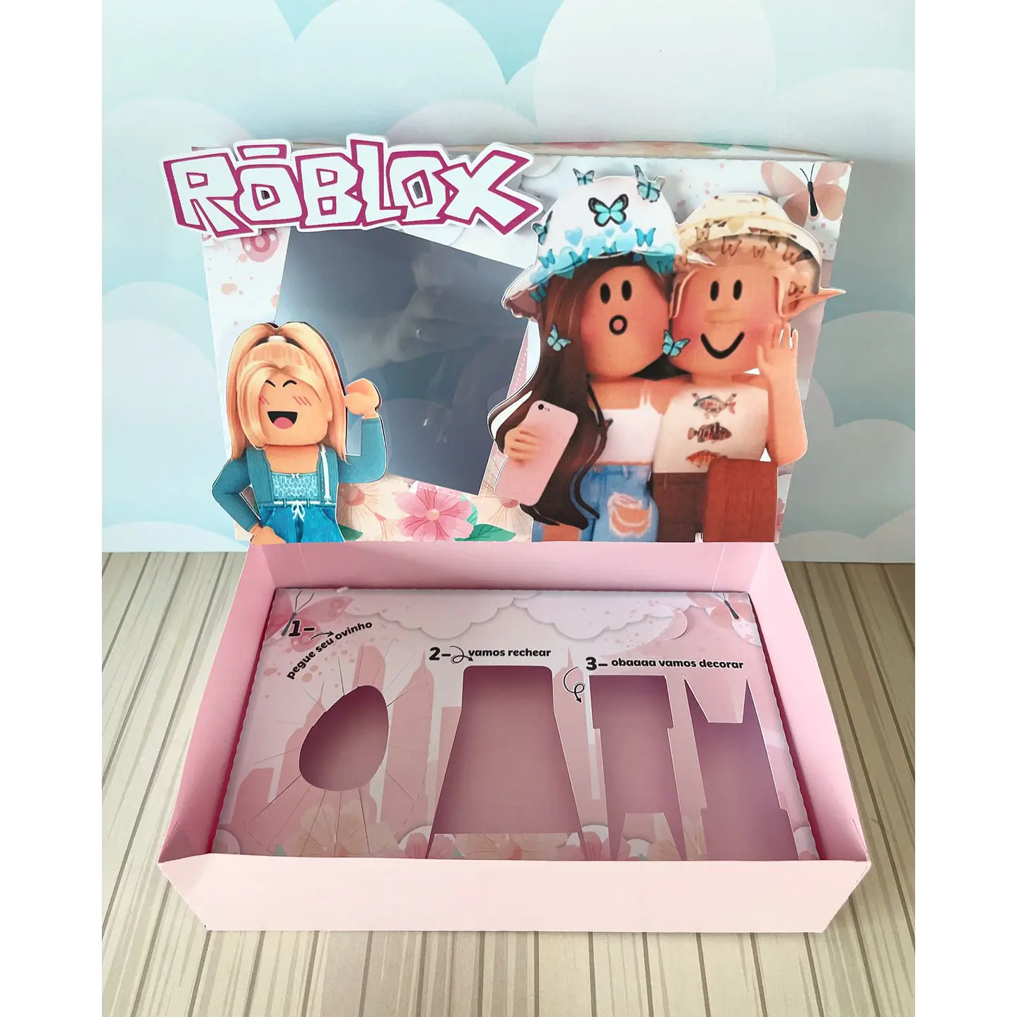  Arquivo de Corte Mini Confeiteiro Roblox - Páscoa 2