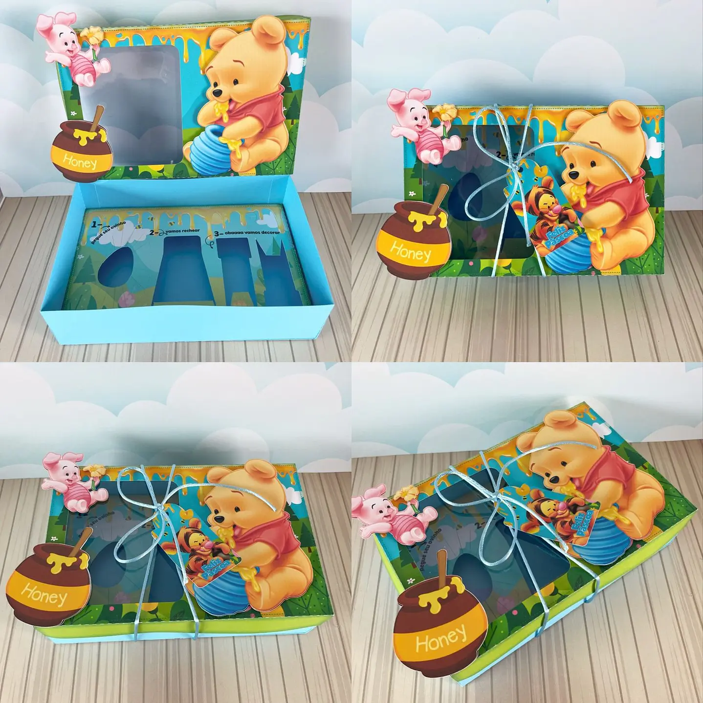 Arquivo de Corte Mini Confeiteiro Ursinho Pooh - Páscoa 1