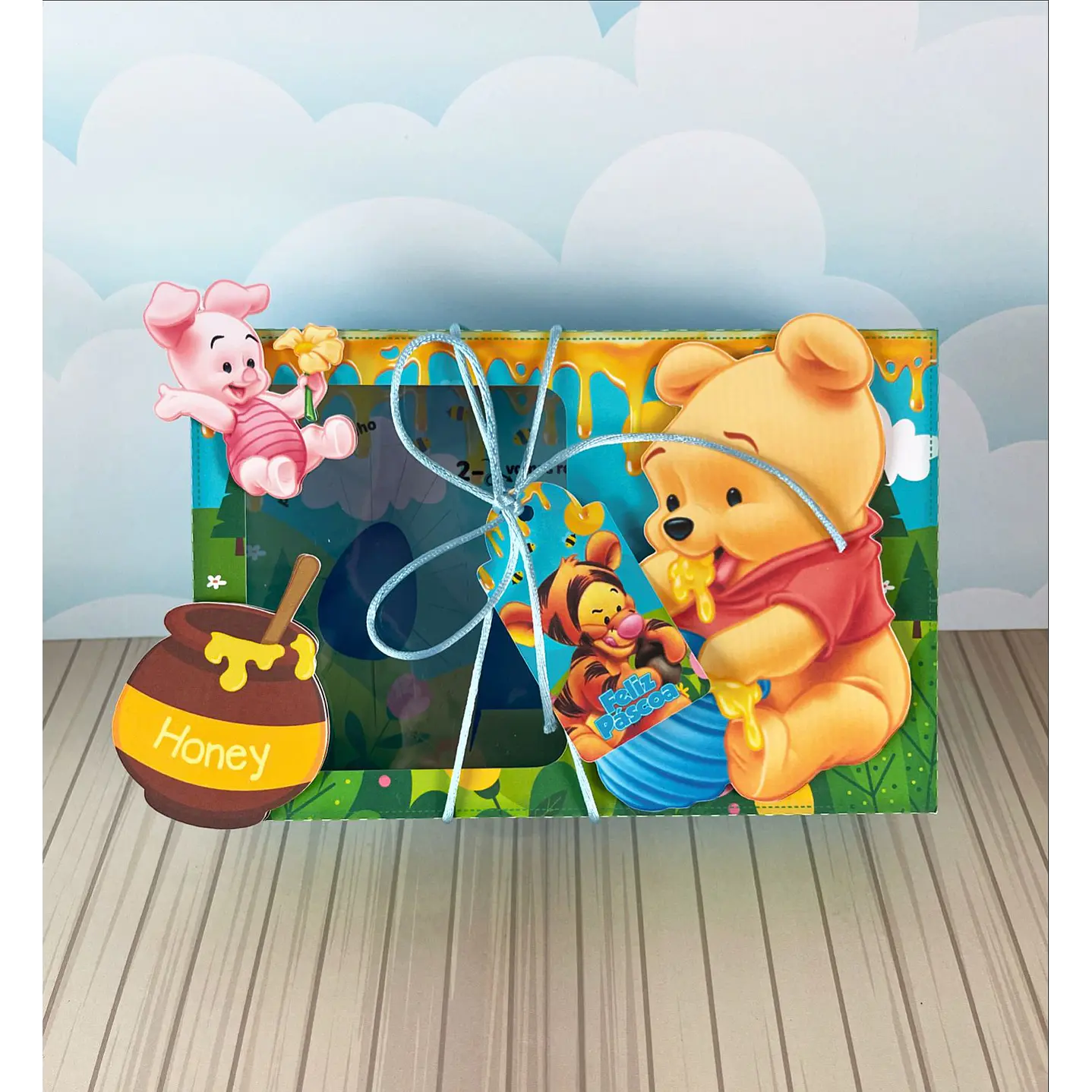 Arquivo de Corte Mini Confeiteiro Ursinho Pooh - Páscoa 3