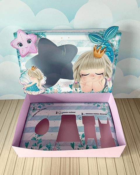 Arquivo de Corte Mini Confeiteiro Sereia - Páscoa