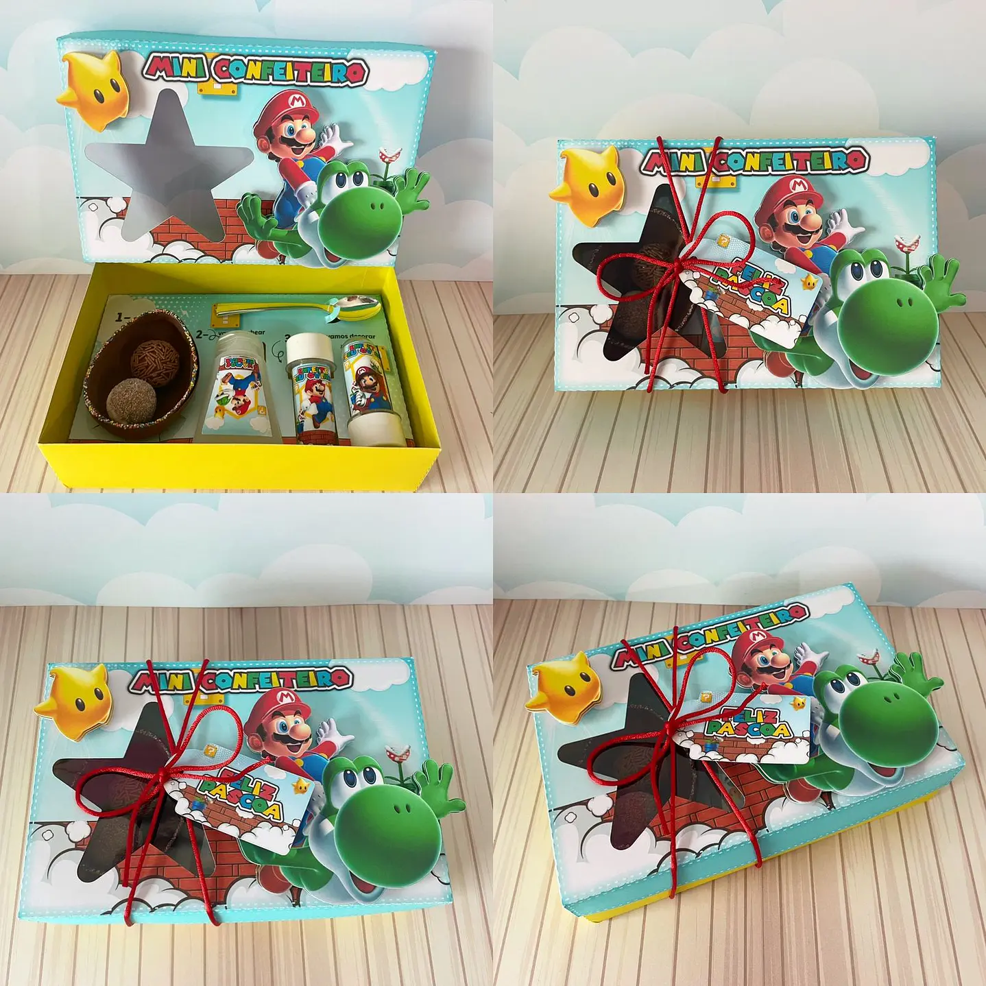 Arquivo de Corte Mini Confeiteiro Super Mario - Páscoa 1