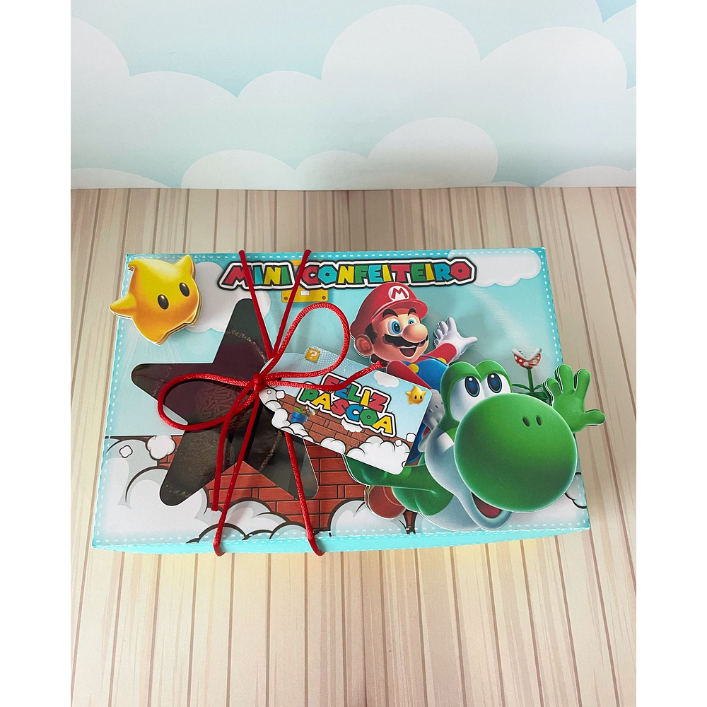 Arquivo de Corte Mini Confeiteiro Super Mario - Páscoa