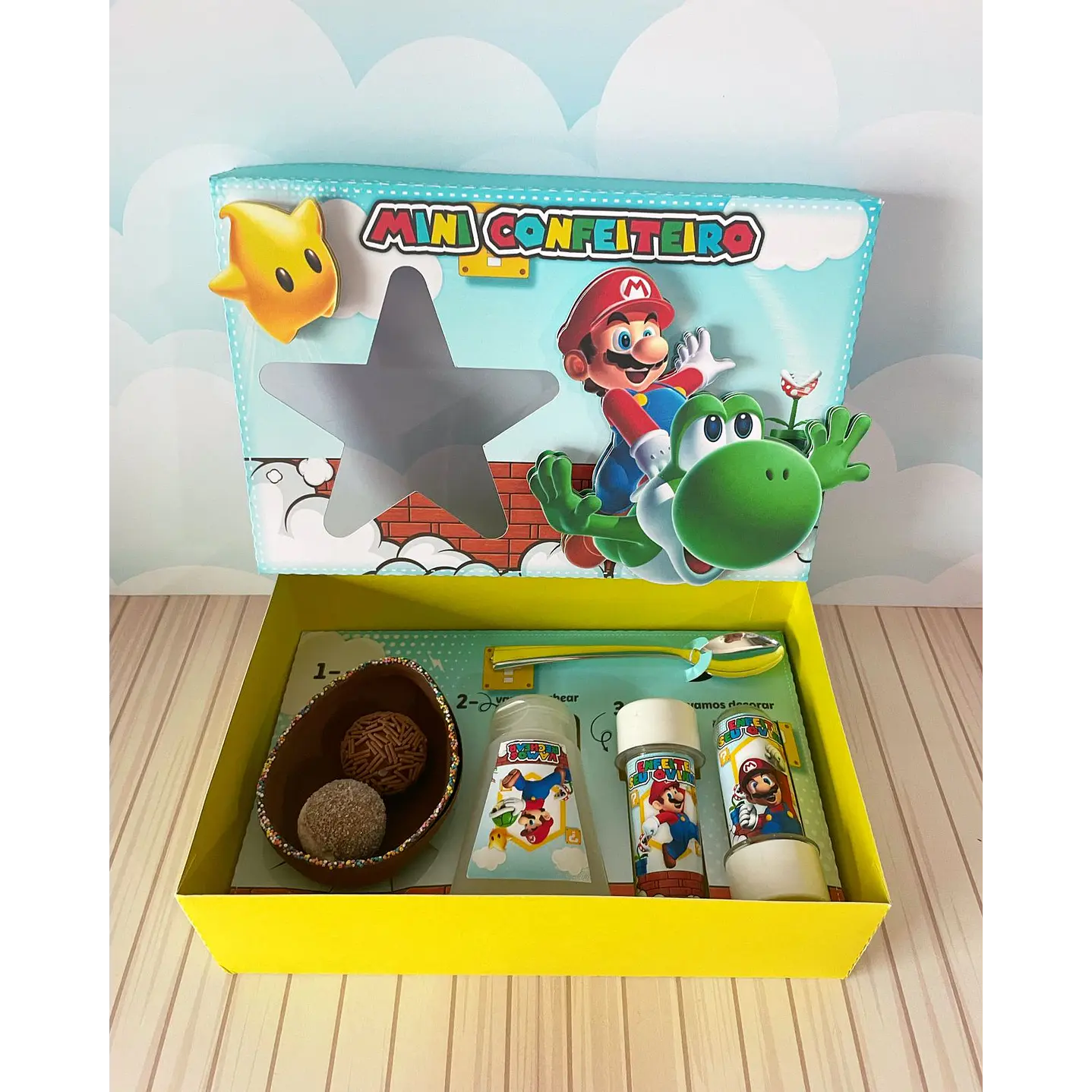 Arquivo de Corte Mini Confeiteiro Super Mario - Páscoa 2