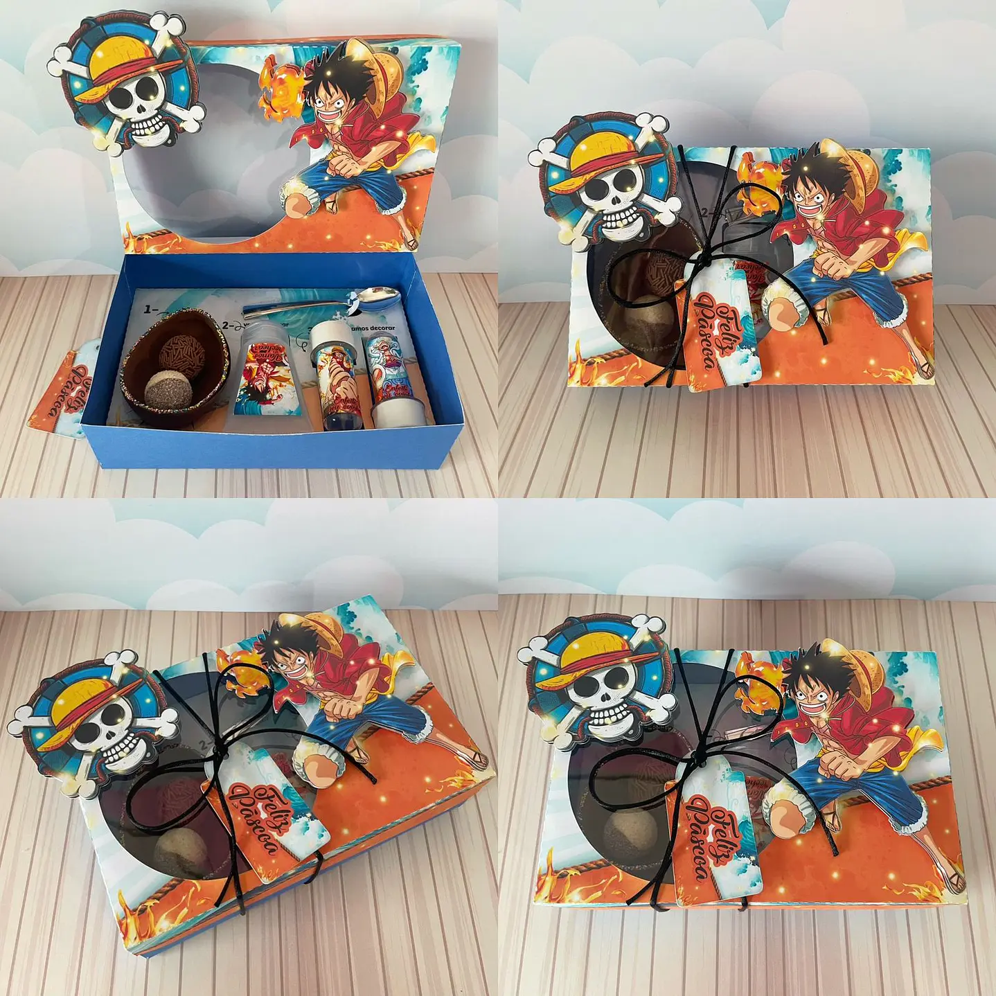 Arquivo de Corte Mini Confeiteiro One Piece - Páscoa 1