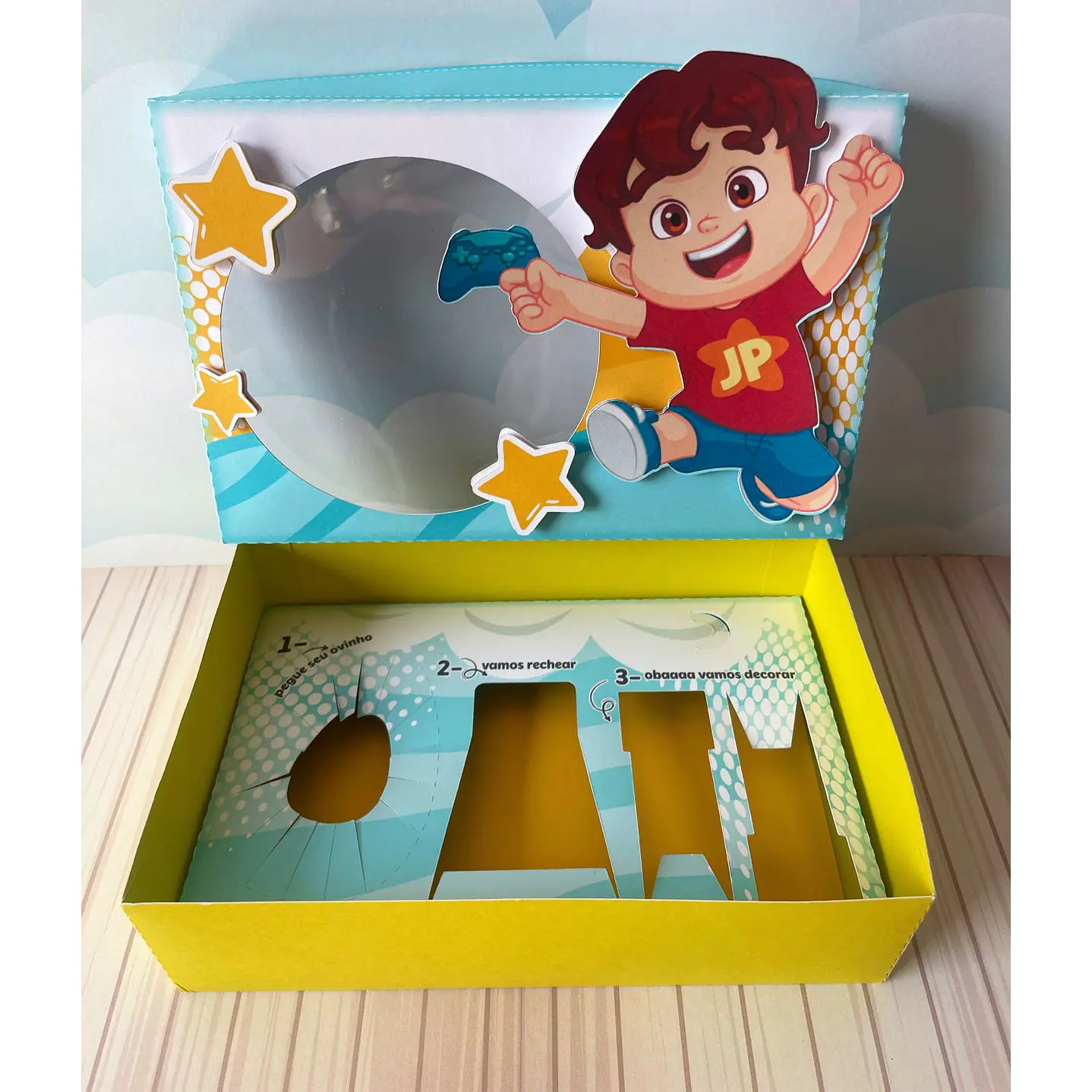 Arquivo de Corte Mini Confeiteiro Maria Clara e JP - Páscoa 5