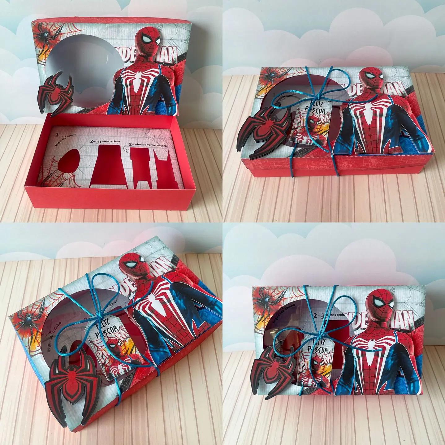Arquivo de Corte Mini Confeiteiro Homem Aranha - Páscoa 1