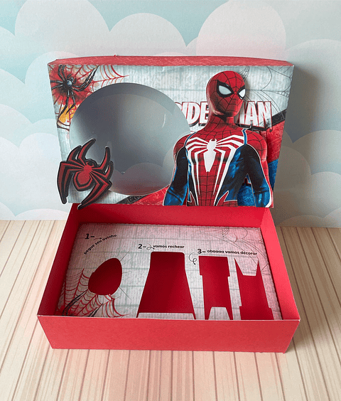 Arquivo de Corte Mini Confeiteiro Homem Aranha - Páscoa