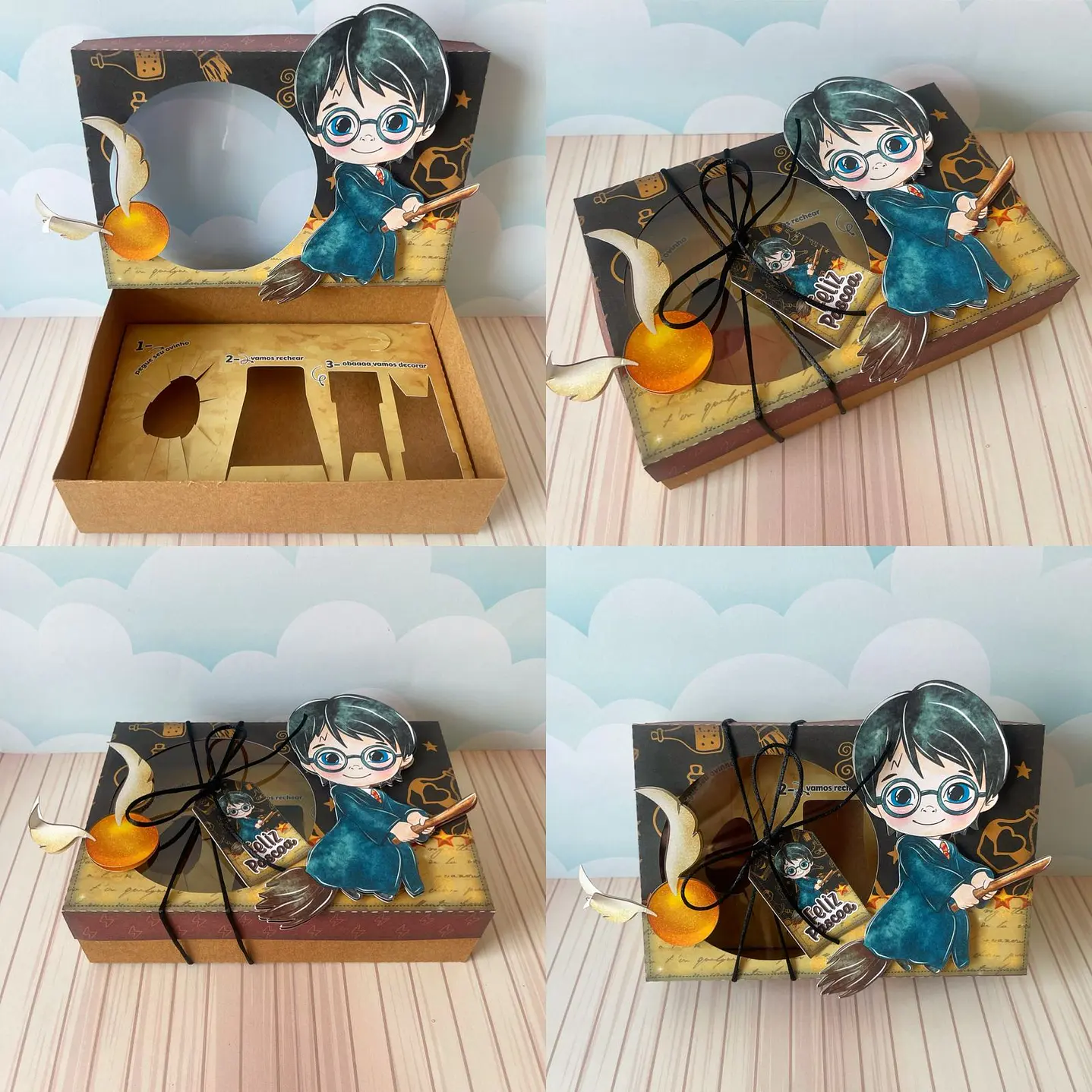 Arquivo de Corte Mini Confeiteiro Harry Potter - Páscoa 1
