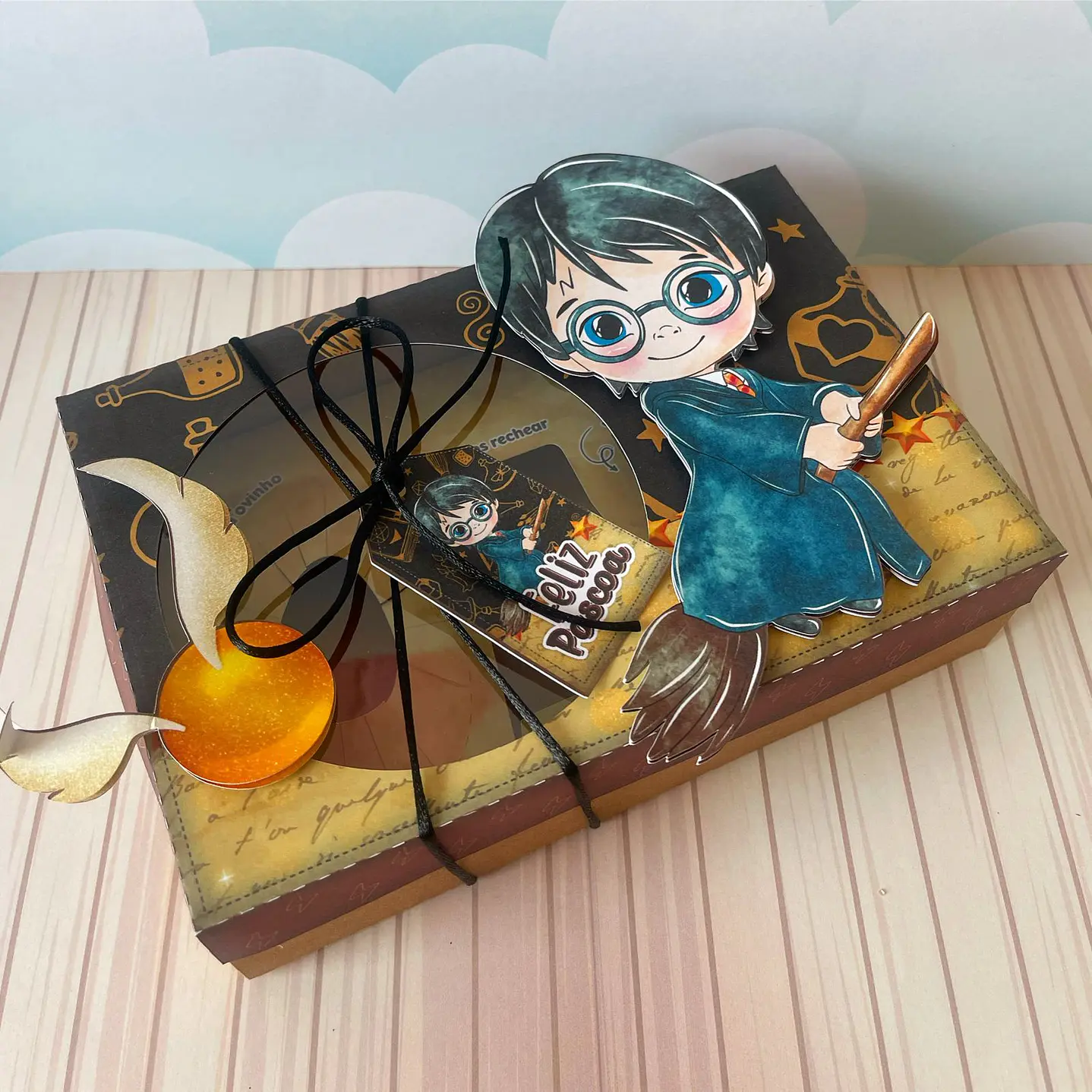 Arquivo de Corte Mini Confeiteiro Harry Potter - Páscoa 5