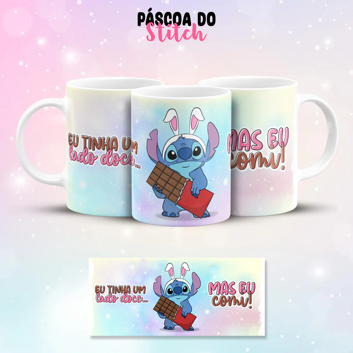 Artes Canecas Stitch Páscoa 2