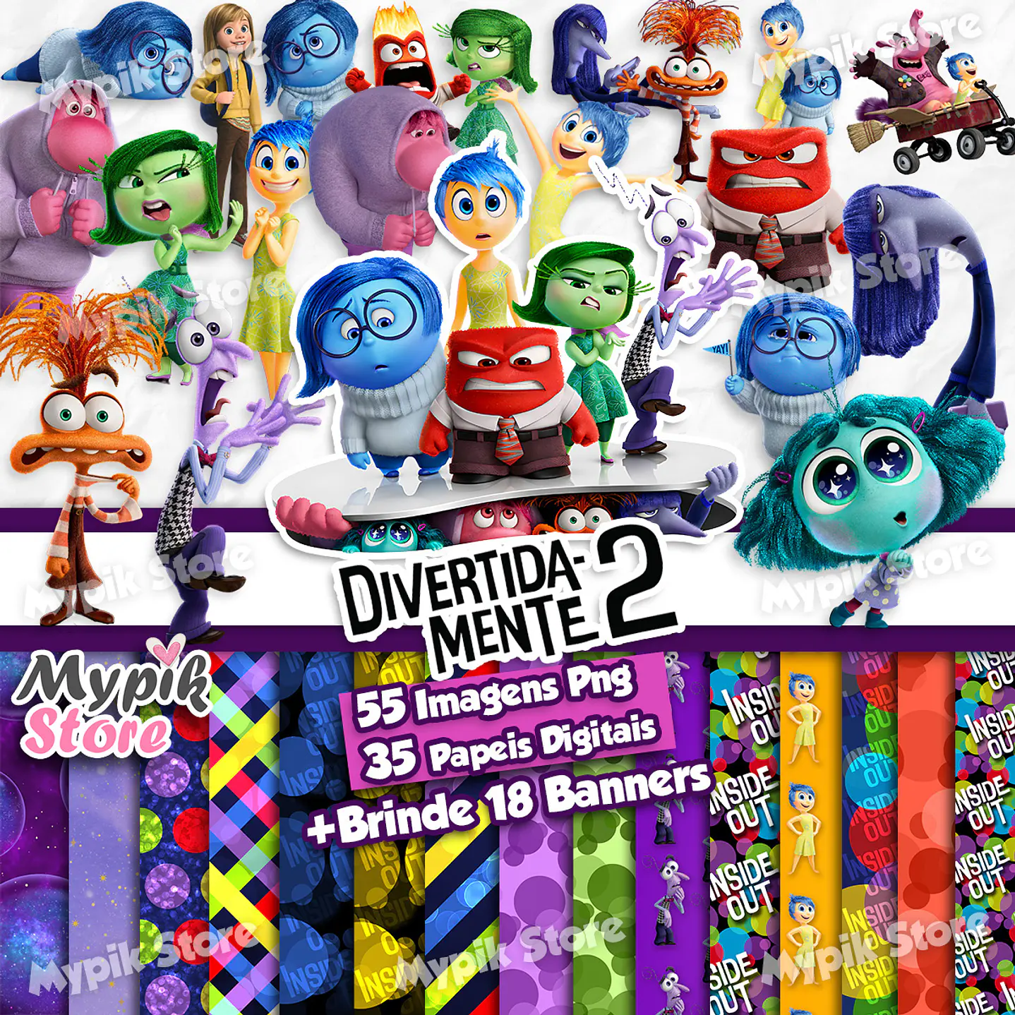 Kit Digital Divertida Mente 2 Imagens PNG 33
