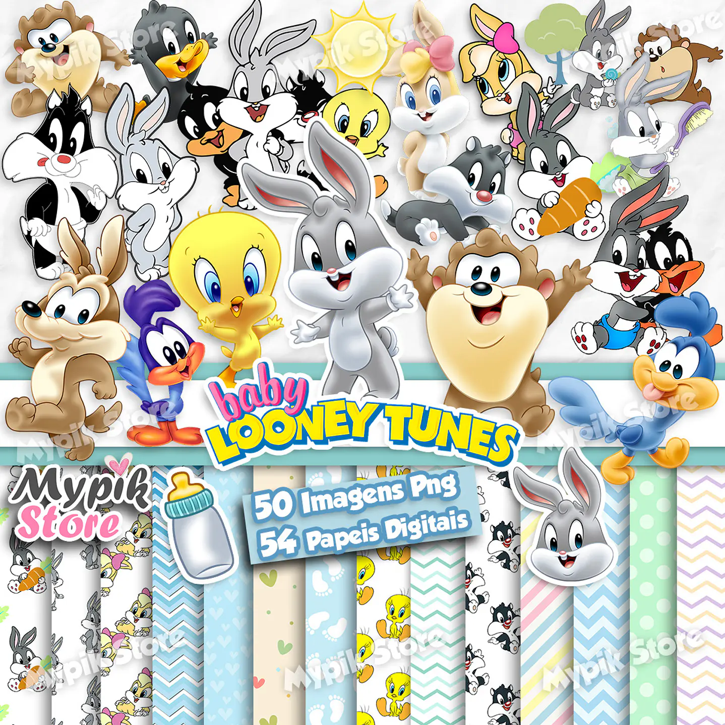 Kit Digital Baby Looney Tunes  1