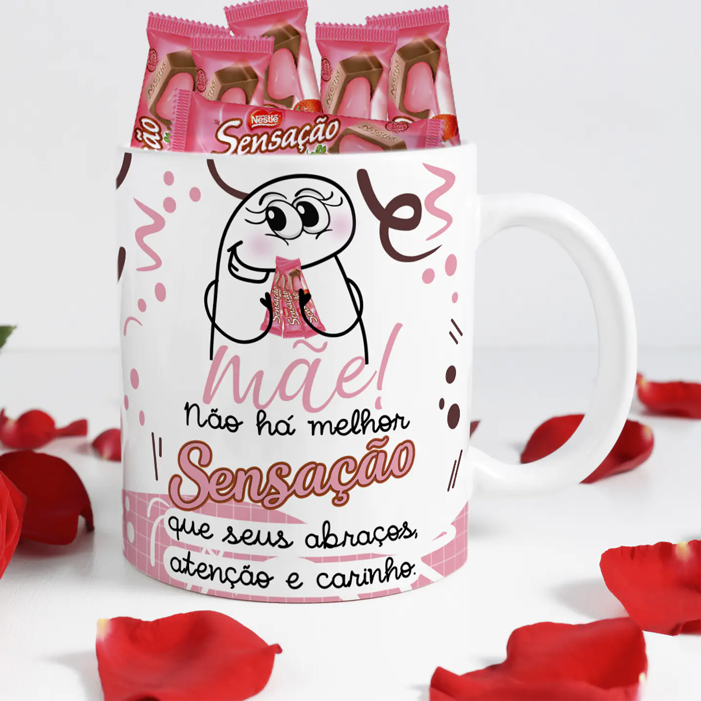 14 Artes Canecas Dia das Mães Flork chocolate PNG e CDR Editável 12
